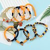 1 Set Handmade Polymer Clay Heishi Beads Stretch Bracelets Set BJEW-SZ0002-67A-01-3