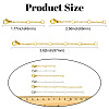 2 Bags 2 Colors 316 Surgical Stainless Steel Chain Extender STAS-CJ0002-82-2