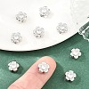 SHEGRACE Brass Micro Pave Clear Cubic Zirconia Beads XGRQ5K808-837P-4