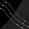 CHGCRAFT DIY Star Beaded Satellite Chains Bracelet Necklace Making Kit DIY-CA0005-09-7