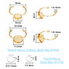 Unicraftale DIY Blank Dome Cuff Ring Making Kit DIY-UN0005-18-3