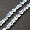 Transparent Glass Beads Strand GLAA-F112-02I-1