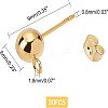 304 Stainless Steel Stud Earring Findings STAS-UN0007-86G-3