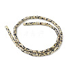 Natural Dalmatian Jasper Beads Strands X-G-F247-21-2