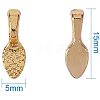 Brass Glue-on Flat Pad Bails PALLOY-PH0012-09-2