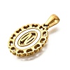 Golden 304 Stainless Steel Pendants STAS-K300-02G-N-2