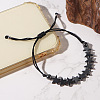 Natural Black Stome Beads Braided Bracelets XX5471-4