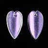 Transparent Spray Painted Glass Pendants GGLA-S054-013B-02-4