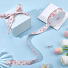 1Roll Single Face Printed Polyester Satin Ribbon SRIB-CY0001-47E-4