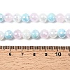 Electroplate Glass Beads Strands EGLA-D300-06-8mm-18-5