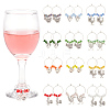 24Pcs 6 Styles Alloy Wine Glass Charms AJEW-AB00073-1