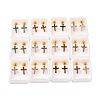 Glitter Cross Ear Fake Plugs EJEW-H105-30G-1