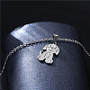 Stainless Steel Pendants Necklaces PW-WGEE715-01-3