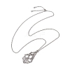 304 Stainless Steel Cable Chain Macrame Pouch Slider Necklace Making NJEW-JN05068-03-1