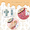 300Pcs 10 Colors Gradient Color Transparent Acrylic Beads OACR-CJ0002-44-2