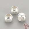 925 Sterling Silver Beads STER-S002-12-2.5mm-3