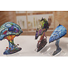 Double-sided Painted Flat Acrylic Mushroom Ornament PW-WG283BE-01-2