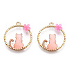 Alloy Pendants X-ENAM-S120-003A-2