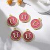 Golden Plated Alloy Enamel Charms LS-ENAM-S118-08U-5