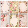 12 Sheets Flower Gradient Theme Scrapbook Paper Pad Sets PW-WG6D175-01-1