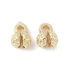 Flower Brass Bead Tips KK-M326-10G-2