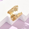 Adjustable 304 Stainless Steel Cuff Open Rings for Women RJEW-Z122-03G-05-1