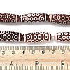 Rice Shape Tibetan Style dZi Beads Strands G-A269-A18-01-5