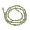 Natural Peridot Beads Strands G-F596-04-3mm-2