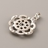 Alloy Rhinestone Hang Snap Base Pendants FIND-WH0152-01-2