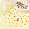 200Pcs Transparent Acrylic Pendants PALLOY-TAC0297-5
