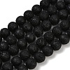 Synthetic Lava Rock Beads Strands G-S397-D01-10mm-1