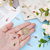 16Pcs 8 Colors Brass Micro Pave Cubic Zirconia Pendants KK-HS0001-89-3