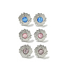 Cat Eye Stud Earrings EJEW-G400-62P-1