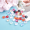 Transparent Baking Paint Glass Beads DGLA-CA0001-01-4