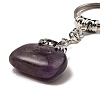 Natural Amethyst Bag Pendant Keychain G-Z033-16P-06-2