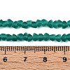 Frosted Transparent Glass Beads Strands GLAA-N016-4mm-04-4