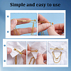 4Pcs 2 Colors Alloy Hanging Chain Brooch FIND-GA0008-66-3