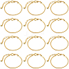 SOFPLATE 14Pcs Brass European Style Bracelet Making MAK-SP0001-02-1