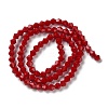 Opaque Solid Color Imitation Jade Glass Beads Strands EGLA-A039-P4mm-D01-2