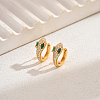 Fashionable Brass Snake Hoop Earrings ML3202-5