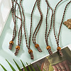 Adjustable Waxed Polyester Cord Necklace Making NJEW-TAC0028-5