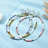 Glass Seed Beaded Necklace for Women NJEW-JN04393-2