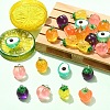 12Pcs 6 Styles Resin Pendants RESI-YW0006-10-4