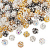 100Pcs 5 Colors Brass Rhinestone Beads KK-TA0002-11A-3