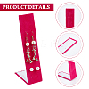 12-Hole Foldable Iron Cover Wool Earring Display Stands AJEW-WH0250-87B-6