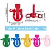  6Pcs 6 Colors Zinc Alloy D-Ring Anchor Shackle Clasps FIND-NB0002-96-2