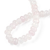 Natural Rose Quartz Bead Strands G-R402-4x6-16-4
