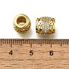 Brass Micro Pave Clear Cubic Zirconia European Beads LS-ZIRC-I070-002G-2