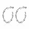 Stainless Steel C-shape Stud Earrings for Women GN3700-2-1