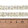 Electroplate Transparent Crackle Glass Beads Strands EGLA-Q135-01A-B04-4